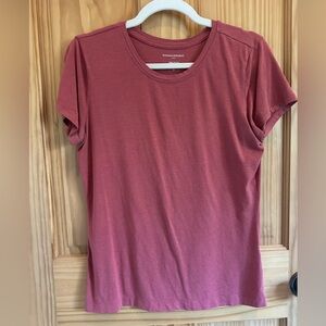 Banana Republic Timeless Tee - S - dusty rose